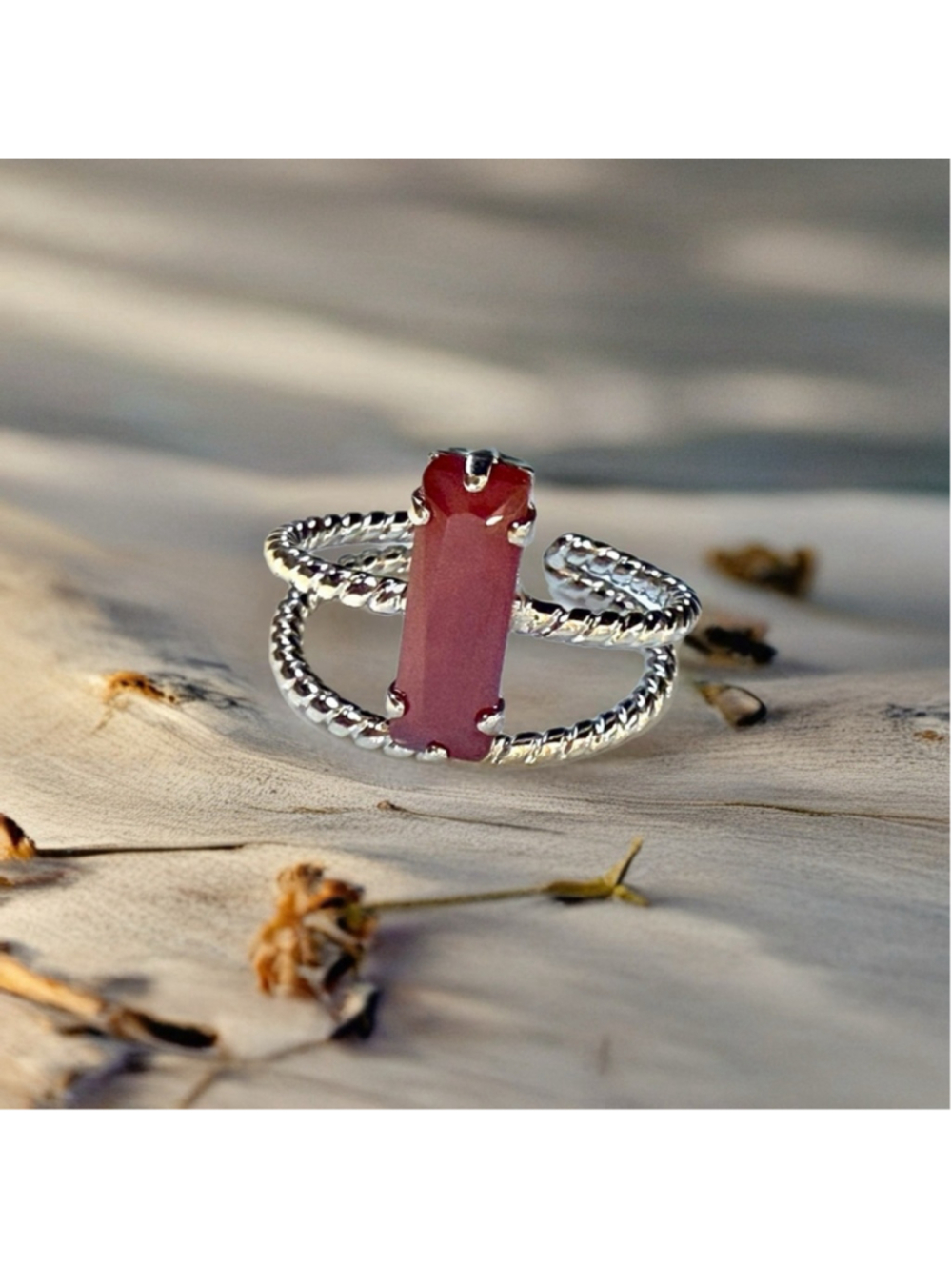 Handcrafted sparkly ring made with quality Austrian crystal adjustable